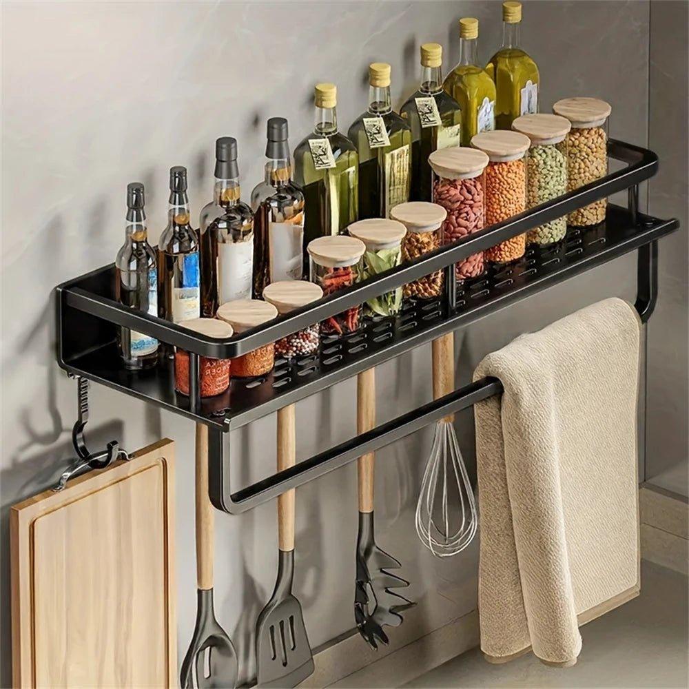 Étagères à épices | OrganizeWall™ Noir - LE SHOP DU RANGEMENT