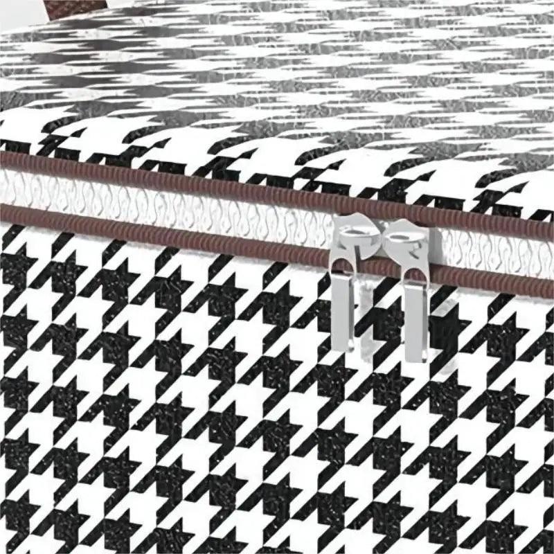 Sac de stockage en tissu avec fermeture résistante , grand format pour vêtements et linge, facile à transporter et à plier.