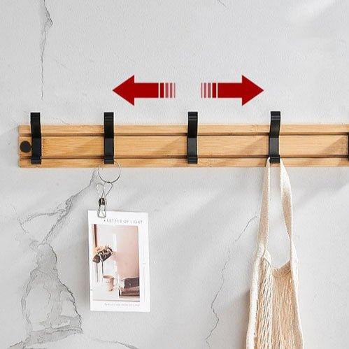 Porte-manteau mural bois | FlexiHook™ - LE SHOP DU RANGEMENT