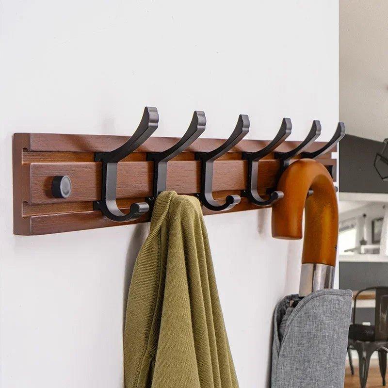 Porte-manteau mural bois | FlexiHook™ - LE SHOP DU RANGEMENT