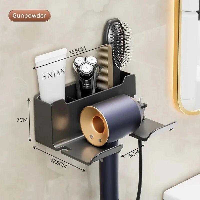 Support Sèche-Cheveux | HairDock™ Gris - LE SHOP DU RANGEMENT