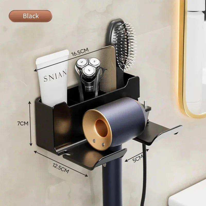 Support Sèche-Cheveux | HairDock™ Noir - LE SHOP DU RANGEMENT