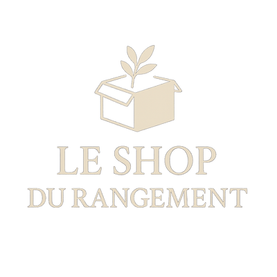 Logo beige Le Shop du Rangement – fond clair