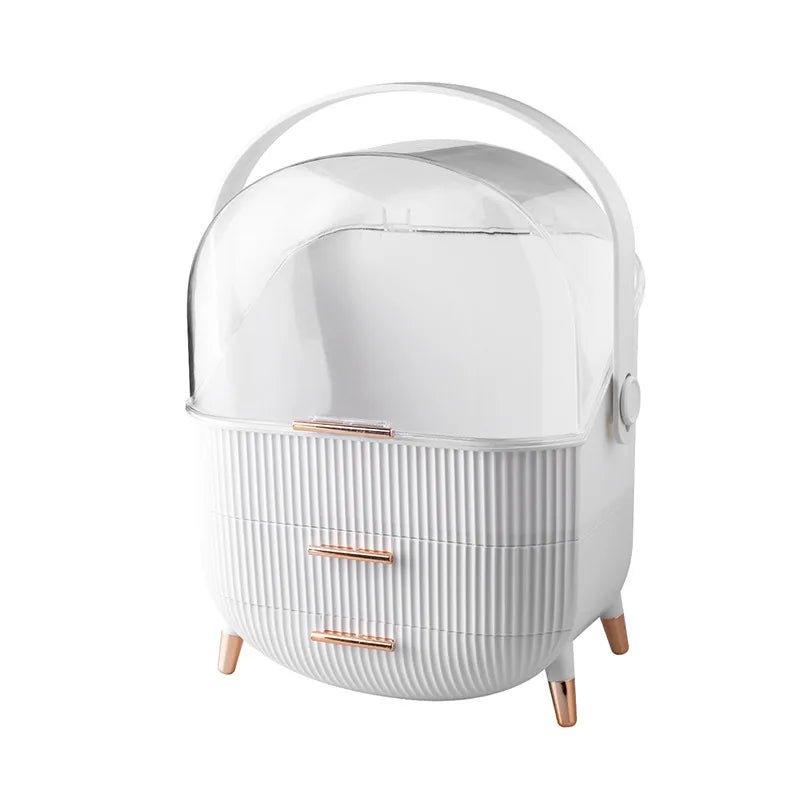 Organisateur Maquillage | Rotatif à 360°  blanc - LE SHOP DU RANGEMENT 