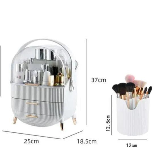 Organisateur Maquillage | Rotatif à 360° Ensemble blanc - LE SHOP DU RANGEMENT 