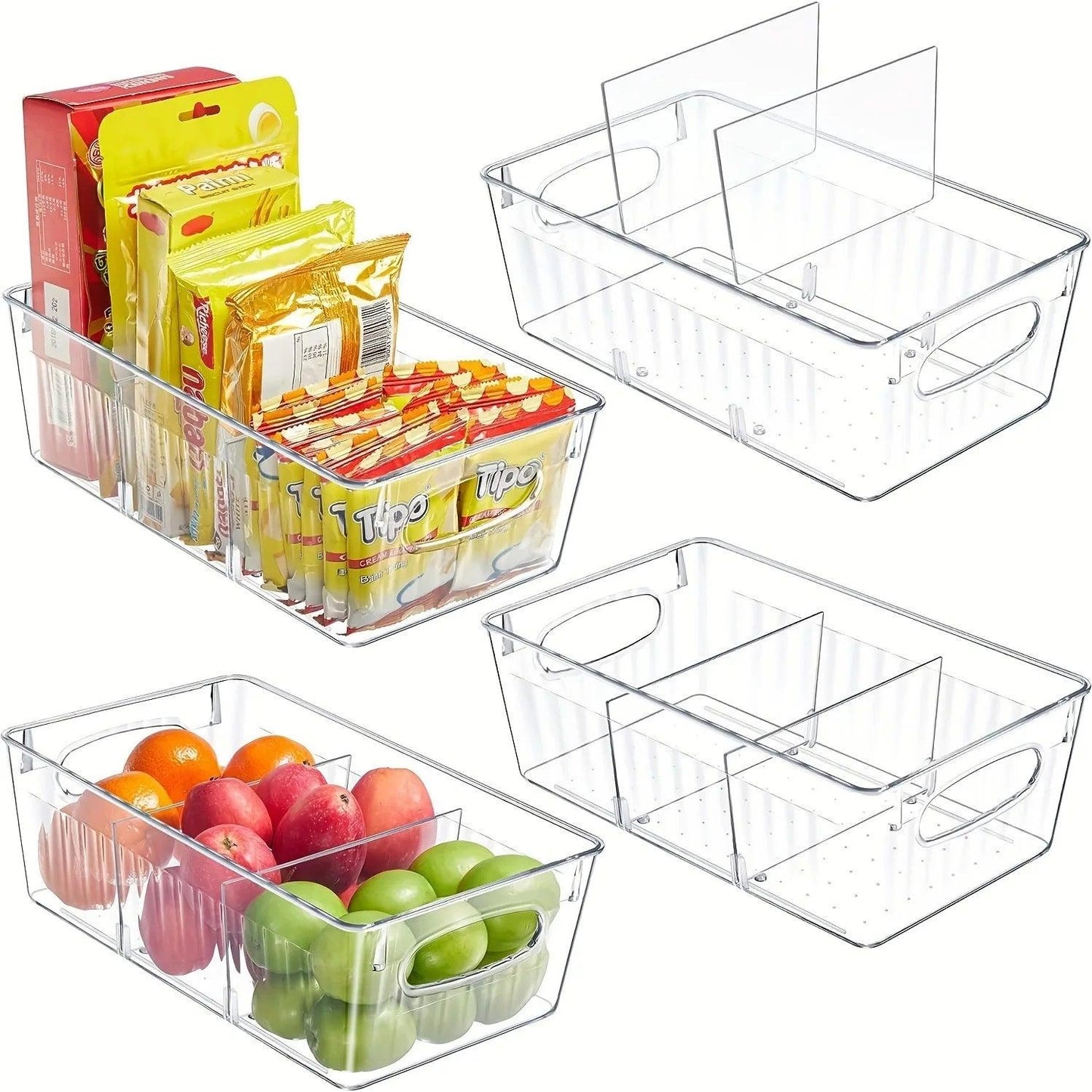 Organisateur de réfrigérateur transparent Neat Box™ pour un stockage pratique et hygiénique